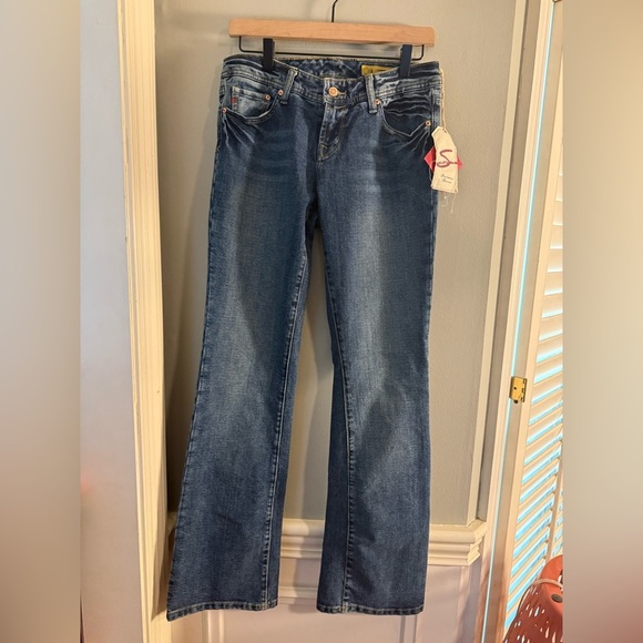 Seven7 Blue Flare Wide Leg Jeans - Picture 1 of 11